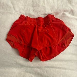 Light red 2.5 “ hotty hot short shorts